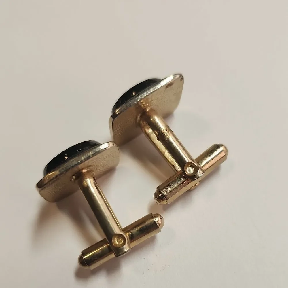 Gold and Black Cufflinks